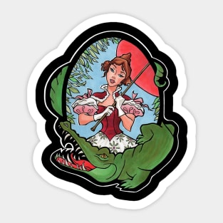 Tightrope Girl Sticker